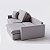 Sofá Cama Bélgica 2,30m em Bouclé Alaska - Home Mobily - Imagem 9