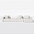 Sofá Paris 4,36m Com Chaise em Linho Nublado Off White - Home Mobily - Imagem 1