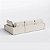 Sofá Volt 3,35m Com Chaise em Boucle Off White - Home Mobily - Imagem 8