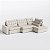 Sofá Volt 3,15m Com Chaise em Boucle Off White - Home Mobily - Imagem 9
