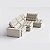 Sofá Volt 2,95m Com Chaise em Boucle  Off White - Home Mobily - Imagem 10