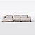 Sofá Houston com Chaise 2,87m em Bouclé Off White Nuvem - Imagem 7