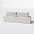 Sofá Retrátil e Reclinável 2,50m em Veludo Mar Off White - Toronto - Home Mobily - Imagem 5