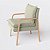 Poltrona Decorativa Bela em Linho Safira Off White - Home Mobily - Imagem 5