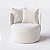 Poltrona Giratória Bangkok em Bouclé Aurora Branco Cru - Home Mobily - Imagem 5