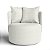 Poltrona Giratória Bangkok em Linho Nuvem Off White - Home Mobily - Imagem 1