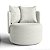 Poltrona Giratória Bangkok em Linho Nuvem Off White - Home Mobily - Imagem 5