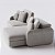 Sofá Denver 2,54m em Linho Safira Off White - Home Mobily - Imagem 8