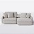 Sofá Denver 2,34m em Linho Safira Off White - Home Mobily - Imagem 6