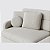Sofá Denver 1,94m em Bouclé Off White Nuvem - Imagem 3