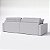 Sofá Cama Bélgica Sem Caixa 2,50m em Linho Cinza Névoa - Imagem 6