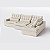 Sofá Volt com Chaise 3,20m em Veludo Atenas Off White - Home Mobily - Imagem 7