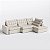 Sofá Volt com Chaise 3,20m em Veludo Atenas Off White - Home Mobily - Imagem 9