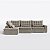 Sofá Volt com Chaise 2,80m em Suede Real Castor - Home Mobily - Imagem 6