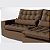 Sofá Volt com Chaise 3,20m em Suede Veludo Marrom - Home Mobily - Imagem 3
