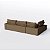 Sofá Volt com Chaise 3,80m em Suede Veludo Marrom - Home Mobily - Imagem 8
