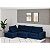 Sofá Volt com Chaise 3,00m em Suede Mar Profundo - Home Mobily - Imagem 2