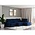 Sofá Volt com Chaise 3,80m em Suede Mar Profundo - Home Mobily - Imagem 6