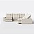 Sofá Volt de Canto 2,77m x 2,77m em Suede Veludo Off White - Home Mobily - Imagem 6