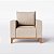 Poltrona Singapura em Linho Cerrado Bege - Home Mobily - Imagem 1