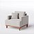 Poltrona Doha em Linho Safira Off White - Home Mobily - Imagem 1