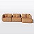 Sofá Living Com Chaise Van Gogh 3,80m em Bouclé Sol Mostarda - Home Mobily - Imagem 1