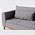Sofá Lisboa 2,70m em Suede Cinza de Inverno - Home Mobily - Imagem 2