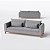 Sofá Lisboa 2,50m em Suede Cinza de Inverno - Home Mobily - Imagem 5