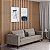 Sofá Living Lisboa 2,00m em Suede Real Castor - Home Mobily - Imagem 2