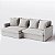 Sofá Cama Bariloche 1,80m em Linho Safira Off White - Home Mobily - Imagem 1