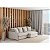 Sofá Cama Bariloche 1,80m em Linho Essência Bege Claro - Home Mobily - Imagem 3