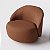 Poltrona Mônaco em Linho Folha Seca Terracota - Home Mobily - Imagem 1