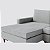 Sofá Viena com Chaise 2,70m em Bouclé Saturno Cinza Claro - Home Mobily - Imagem 3