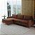 Sofá Viena com Chaise 2,40m em Veludo Vulcânica Cobre - Home Mobily - Imagem 2
