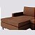 Sofá Viena com Chaise 2,40m em Veludo Vulcânica Cobre - Home Mobily - Imagem 3