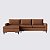 Sofá Viena com Chaise 2,40m em Veludo Vulcânica Cobre - Home Mobily - Imagem 8