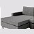 Sofá Viena com Chaise 2,40m em Bouclé Mármore Mescla Cinza - Home Mobily - Imagem 3