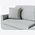 Sofá Cama Bélgica Retrátil e Reclinável 2,30m em Bouclé Saturno Cinza Claro - Home Mobily - Imagem 3