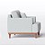 Poltrona Doha em Bouclé Saturno Cinza Claro - Home Mobily - Imagem 5
