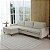 Sofá Viena com Chaise 2,70m em Linho Piemont Bege Claro - Home Mobily - Imagem 2