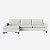Sofá Viena com Chaise 2,70m em Linho Piemont Bege Claro - Home Mobily - Imagem 8