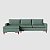 Sofá Viena com Chaise 2,40m em Linho Itacaré Premium Verde - Home Mobily - Imagem 8