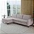 Sofá Viena com Chaise 2,70m em Bouclé Cósmica Bege - Home Mobily - Imagem 2