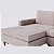 Sofá Viena com Chaise 2,70m em Bouclé Cósmica Bege - Home Mobily - Imagem 3
