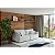 Sofá Living Barcelona 2,20m em Bouclé Aurora Branco Cru - Home Mobily - Imagem 2