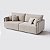 Sofá Living Barcelona 2,20m em Linho Aston Cinza Amarronzado - Home Mobily - Imagem 8