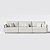 Sofá Living Barcelona 3,55m em Linho Nuvem Off White - Home Mobily - Imagem 1