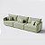 Sofá Living Barcelona 2,65m em Linho Columbia Premium Verde Militar - Home Mobily - Imagem 7