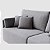 Sofá Living com Chaise Barcelona 2,65m em Linho Urbana Cinza Médio - Home Mobily - Imagem 3