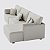 Sofá Living com Chaise Barcelona 3,55m em Linho Nuvem Off White - Home Mobily - Imagem 5